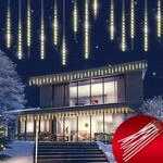 Monzana&reg; Lichterkette Meteorschauer 480 LED Au&szlig;en Wasserdicht 10 R&ouml;hre 50cm...
