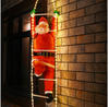 MONZANA® LED Weihnachtsmann Leiter XXL 240cm In-/Outdoor Timer 8...