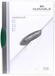 DURABLE Hunke & Jochheim Klemm-Mappe SWINGCLIP&reg;, PP, 30 Blatt, gr&uuml;ne Klemme, Mappe