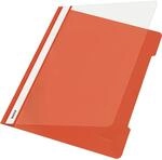 Leitz 41910020 Hefter Standard, A4, langes Beschriftungsfeld, PVC, hellrot
