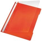 Leitz 4191-00-45 Hefter Standard, A4, langes Beschriftungsfeld, PVC, orange