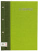 ROTH Zeugnismappe Bicolor mit Buchschrauben - Olive-Green - mit 12 A4