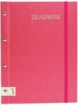ROTH Zeugnismappe Metallium mit Buchschrauben &ndash; Pink, Metallic-Buchleinen - mit 12