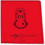 Durable Sichth&uuml;lle, DIN A4 hoch, Polypropylen 120 &micro;, Karton &agrave; 100 St&uuml;ck, rot,