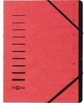 Pagna 40058-01 Ordnungsmappe, 7-teilig, 1-7, rot, 1 St&uuml;ck