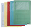 Leitz Laufakte mit Fenster, A4, 100 Stück, farblich sortiert, Ref 3950-99-99