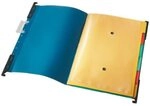 Leitz 18900035 Ordnungsh&auml;ngemappe Divide it Up, 6 F&auml;cher, Colorspankarton, blau