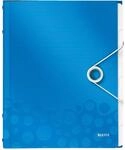 Leitz 46330036 Ordnungsmappe WOW, 6 F&auml;cher, PP, blau metallic