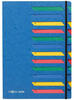 Pagna Deskorganizer Classic (Sammelmappe, 12 Fächer, 1-12) blau