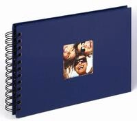 walther design Fotoalbum blau 23 x 17 cm Spiralalbum mit Cover-Ausstanzung, Fun
