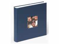 walther design Fotoalbum blau 30 x 30 cm mit Cover-Ausstanzung, Fun FA-208-L