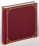 walther design Fotoalbum weinrot 30 x 30 cm Kunstleder mit Pr&auml;gung, Standard Album