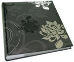 walther design Fotoalbum schwarz 200 Fotos 11,5 x 15,5 cm Memo-Einsteckalbum Grindy