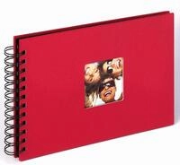walther design Fotoalbum rot 23 x 17 cm Spiralalbum mit Cover-Ausstanzung, Fun