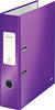 Leitz Qualitäts-Ordner 180°, A4, 8 cm Rückenbreite, laminierte Graupappe, Violett,