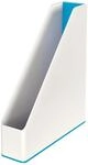 Leitz Stehsammler A4, Zweifarbiges Design, Wei&szlig;/Blau, Duo Colour, WOW, 53621036