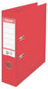 Esselte DIN A4 Ordner, Rot, 72 mm Rückenbreite, Kunststoff, Vivida Serie, 1er-Pack,