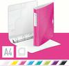 Leitz 42400023 Ringbuch Active WOW, A4, Polyfoam, 4 Ringe, 30 mm, pink