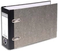 Exacompta 53111E Ordner Wolkenmarmor. 7 cm breit DIN A5 quer schwarzer R&uuml;cken