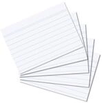 herlitz Karteikarten A8 7,5 x 5,2 cm, liniert, wei&szlig;, 100 St&uuml;ck