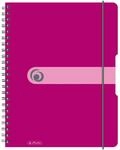 Herlitz 11293073 Spiralblock A4 to go, Holzfreies Papier, 80 Blatt, schwarz (einzel