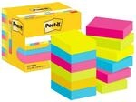 Post-it Notes, 12 Bl&ouml;cke (1200 Blatt), 38 mm x 51 mm, Sortierte Farben
