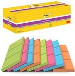 Post-it Super Sticky Notes, 21 Bl&ouml;cke + 3 Bl&ouml;cke (2160 Blatt), 76 x 76 mm