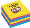 Post-it Super Sticky Notes, Carnival Collection, liniert, 101mm x 101 mm, 6 Blöcke