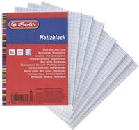 Herlitz Haushaltsnotizblock A6, kariert, je 50 Blatt, 8 St&uuml;ck