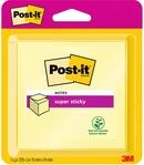 Post-it Super Sticky Notes Kanariengelb, 270 Blatt, 76 mm x 76 mm, Farbe: Gelb -