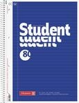 BRUNNEN Collegeblock Student | A4, Lineatur 21, 80 Blatt, blau