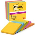 Post-it Super Sticky Notes, 6 Bl&ouml;cke (540 Blatt), 76 mm x 76 mm