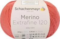Schachenmayr Handstrickgarne Merino Extrafine 120, 50G Coral, 9807552-00134, 10 x 10