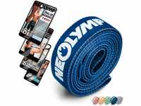 NEOLYMP Lange Fitnessbänder Stoff mit Fitness E-Book - waschbare Resistance...