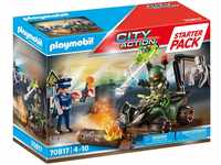 PLAYMOBIL City Action 70816 Starter Pack Polizei Gefahrentraining, Spielzeug...