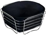 KESPER | Brot- und Obstkorb, Material: Metall, Ma&szlig;e: 21 x 21 x 11 cm, Farbe: Schwarz