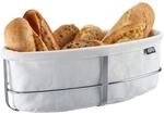 GEFU Brotkorb BRUNCH Oval Wei&szlig; - Edelstahl Br&ouml;tchenkorb f&uuml;r den