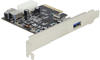 PCIe x4 SuperSpeed USB 10 Gbps (USB 3.1 Gen 2) 1+1 Port inkl. LP ASmedia Delock