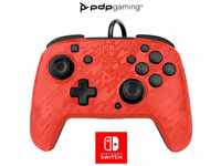 PDP Gaming Faceoff Deluxe+ verkabelt Switch Pro Controller - rot Camo -...