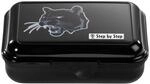 Step by Step Lunchbox &bdquo;Wild Cat Chiko, schwarz, mit Trennwand und Klickverschluss,