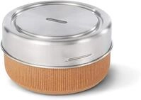 BLACK + BLUM Lunchschale aus Glas, Mandel, 750 ml, Borosilikatglas mit Schutzh&uuml;lle