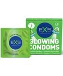 EXS Glow Laser Condoms - 3 Leuchtkondome - leuchten im Dunkeln