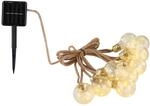 Solar-Lichterkette Au&szlig;enbereich Kunststoff Amber, 50Xled