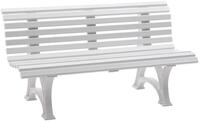 Blome Gartenbank Helgoland, Wei&szlig;, 150 x 67 x 80 cm