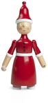 Kay Bojesen Weihnachtsfrau Figuren 19.5 cm Holzfiguren Originaldesign, rot