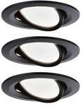 Paulmann 94471 Nova LED Einbauleuchte 3er Set Coin schwenkbar Warmwei&szlig; rund incl.