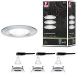 Paulmann 93444 LED Einbauleuchte Nova Basisset starr IP44 rund 78 mm GU10 3x6,5W
