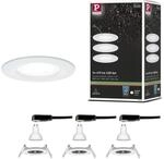 Paulmann 92980 Nova LED Einbauleuchte 3er Set rund 3x6,5W Einbaustrahler Wei&szlig;...