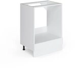 Vicco Herdumbauschrank R-Line, Wei&szlig; Hochglanz, 60 cm
