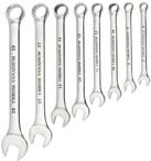 kwb Ring-Maul-Schl&uuml;ssel Satz, 8-teiliges Set, Wellen-Profil, Satin-Finish, aus